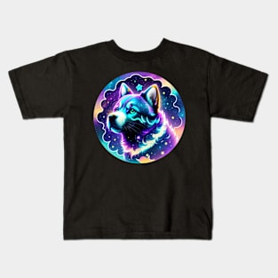 Dog Galaxy Cute Kawaii Dog Lovers Dog Mom Gift Kids T-Shirt